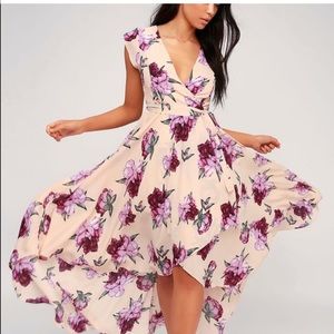 Lulus French countryside floral high low dress